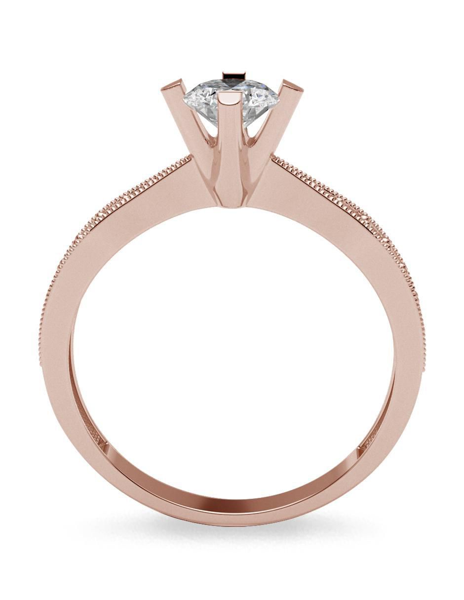 Anillo de compromiso de oro 14 k 3