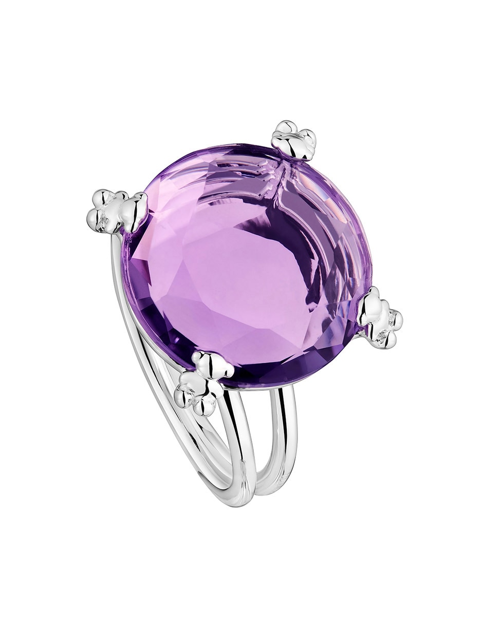 Anillo Color Pills P 925 de plata amatista brillante 2