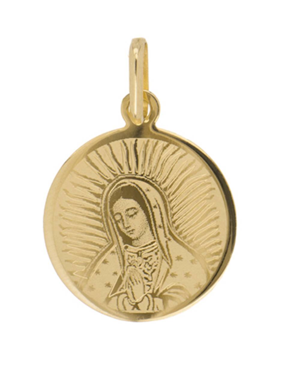 Medalla de virgen de guadalupe de oro 14 K Medalla de virgen de guadalupe de oro 14 K