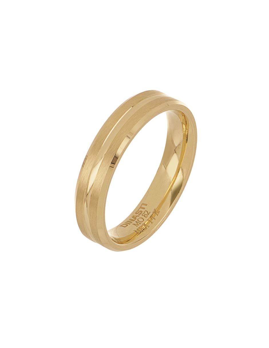 Argolla de oro amarillo 14 k 2