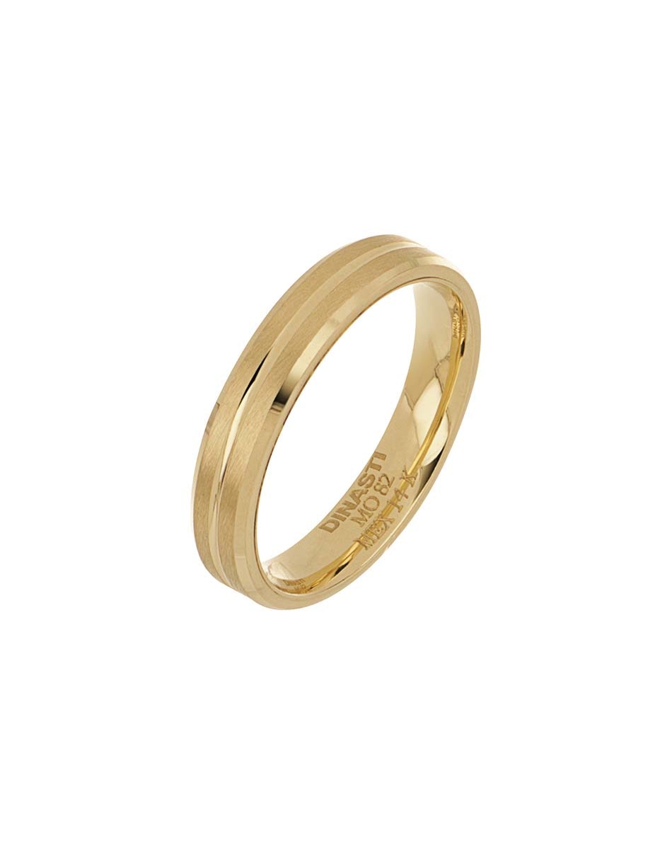 Argolla de oro amarillo 14 k 3