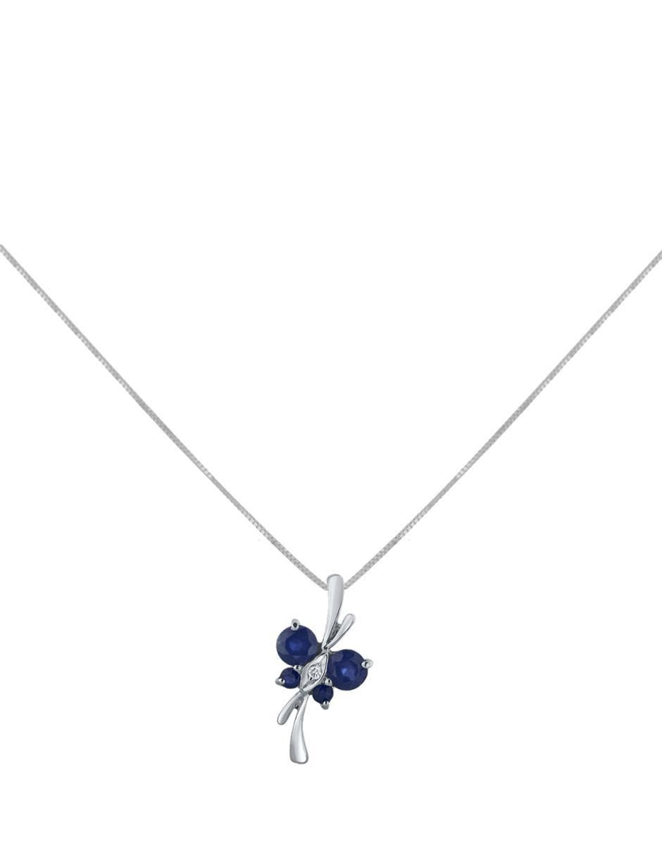 Colgante Y Dije de libélula de oro blanco 14 K 2