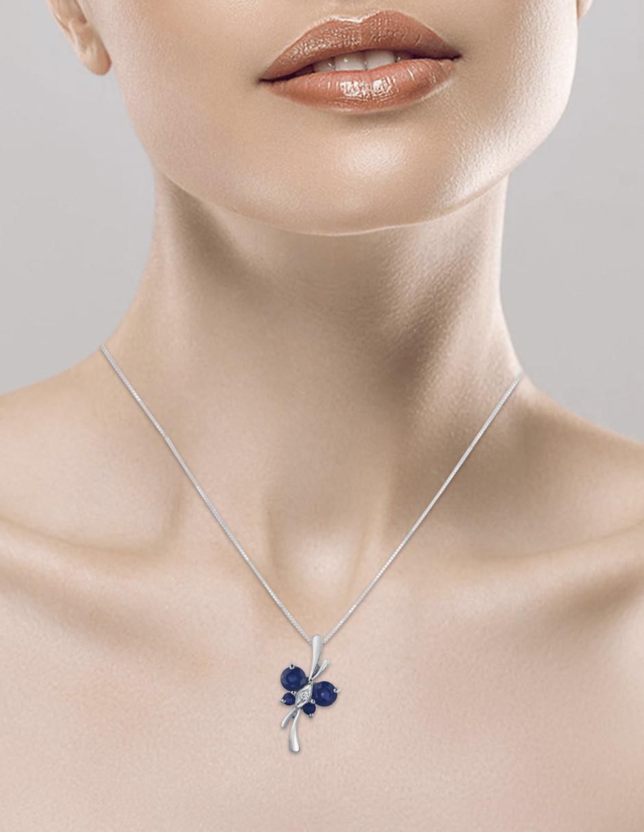 Colgante Y Dije de libélula de oro blanco 14 K 3