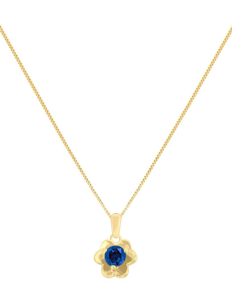 Colgante Y Dije redondo fleur de oro 14 K 2