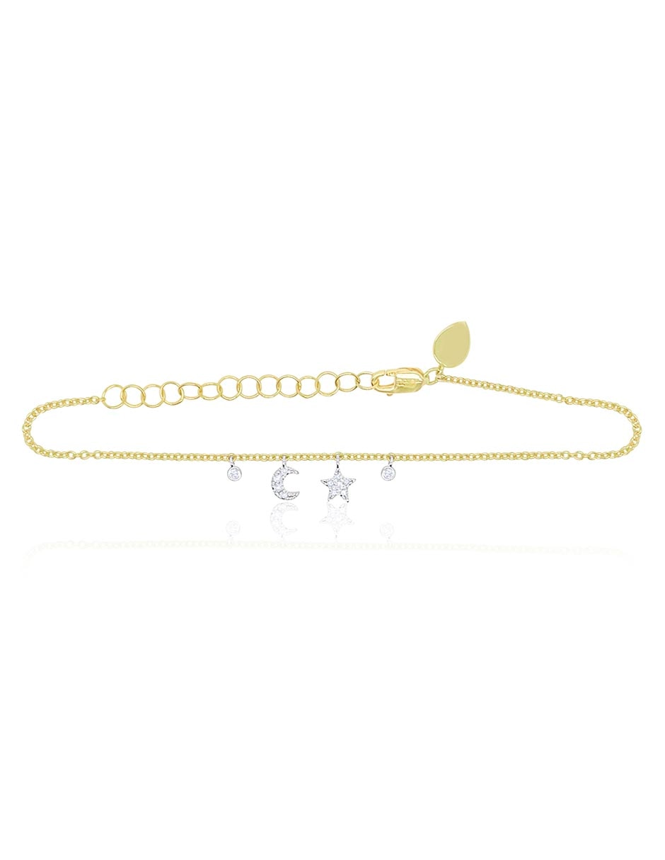 Brazalete de oro amarillo 14 K con acabado brillante Brazalete de oro amarillo 14 K con acabado brillante