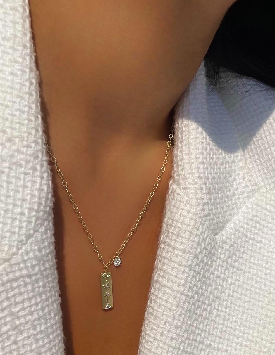 Collar de oro amarillo 14 K 2