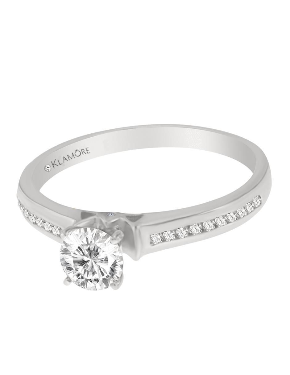Solitario de oro 14 k Ilka diamante Solitario de oro 14 k Ilka diamante