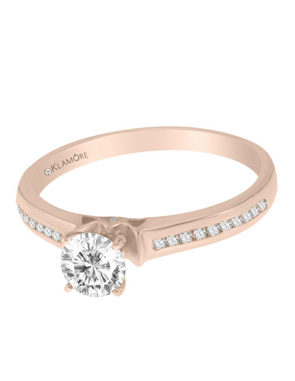 Solitario de oro 14 k Ilka diamante Solitario de oro 14 k Ilka diamante