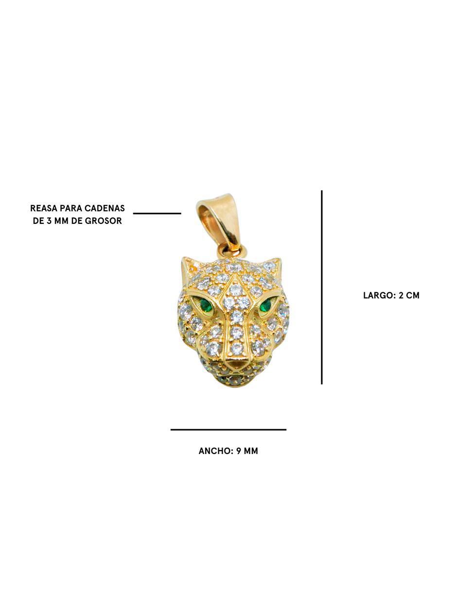 Dije de jaguar de oro amarillo 10 K 4