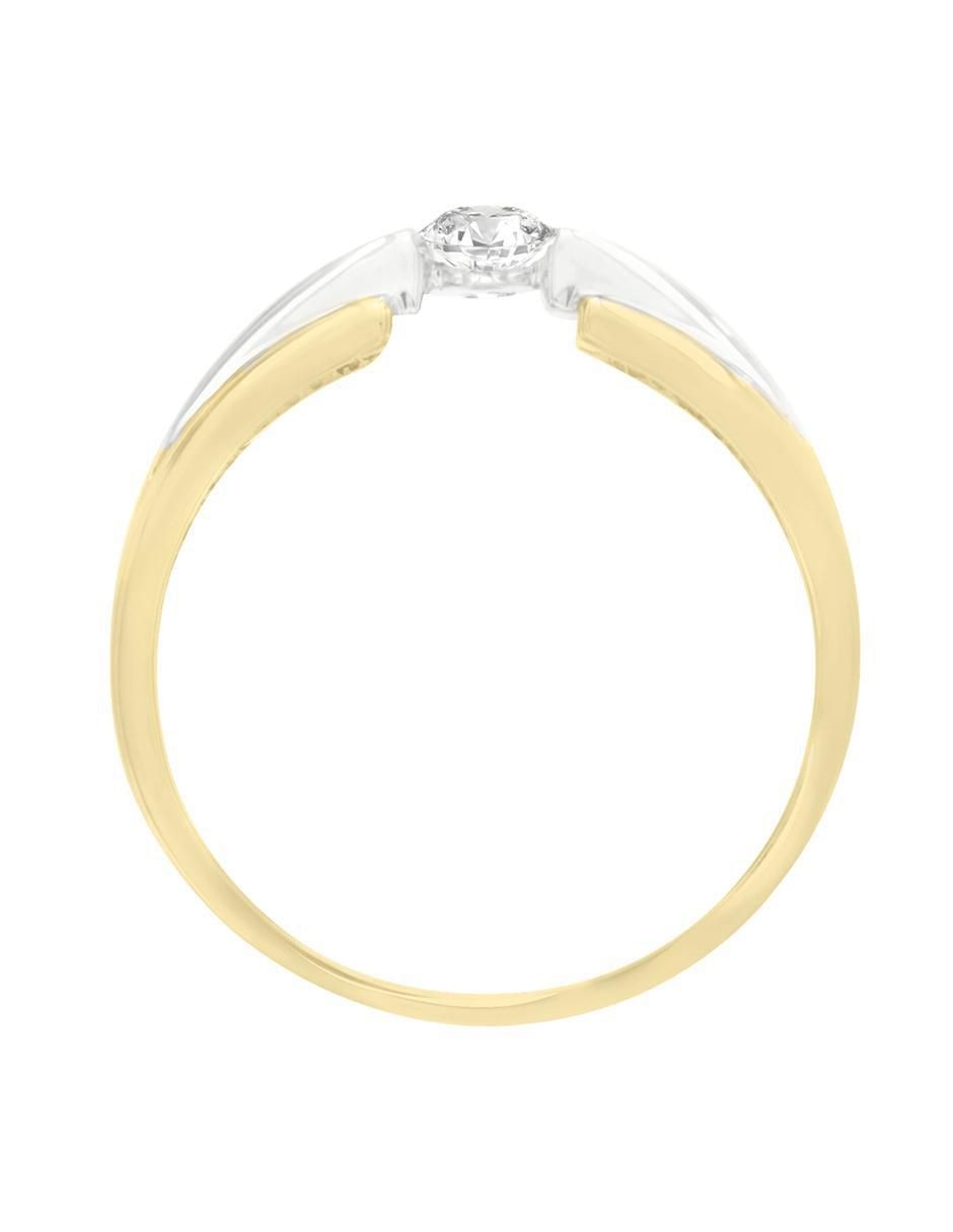 Solitario de oro 14 k Creati diamante 2