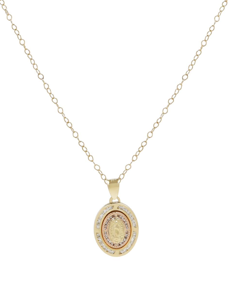 Collar ovalado de oro 14 K