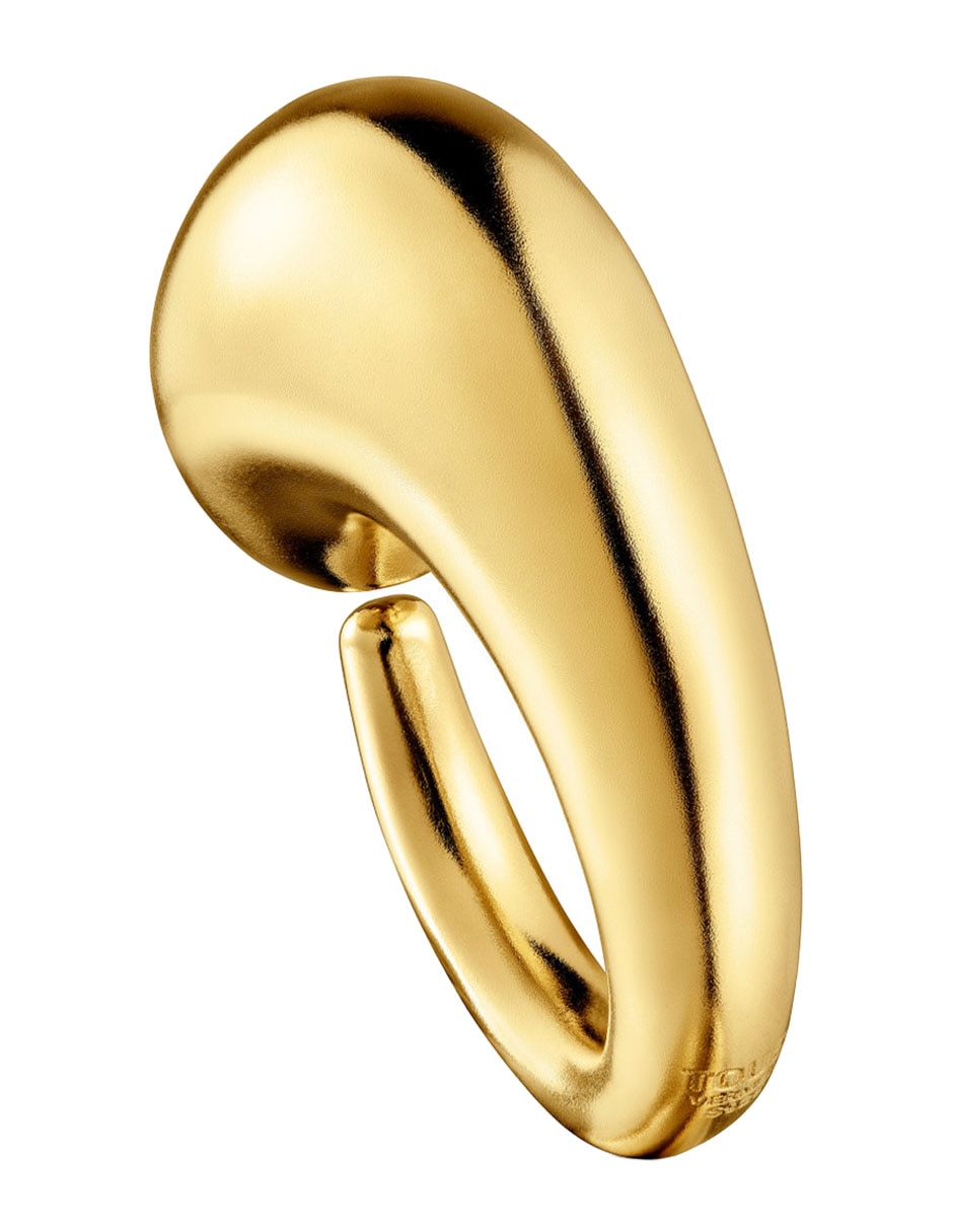 Anillo semicircular Balloon P 925 de plata vermeil brillante 2