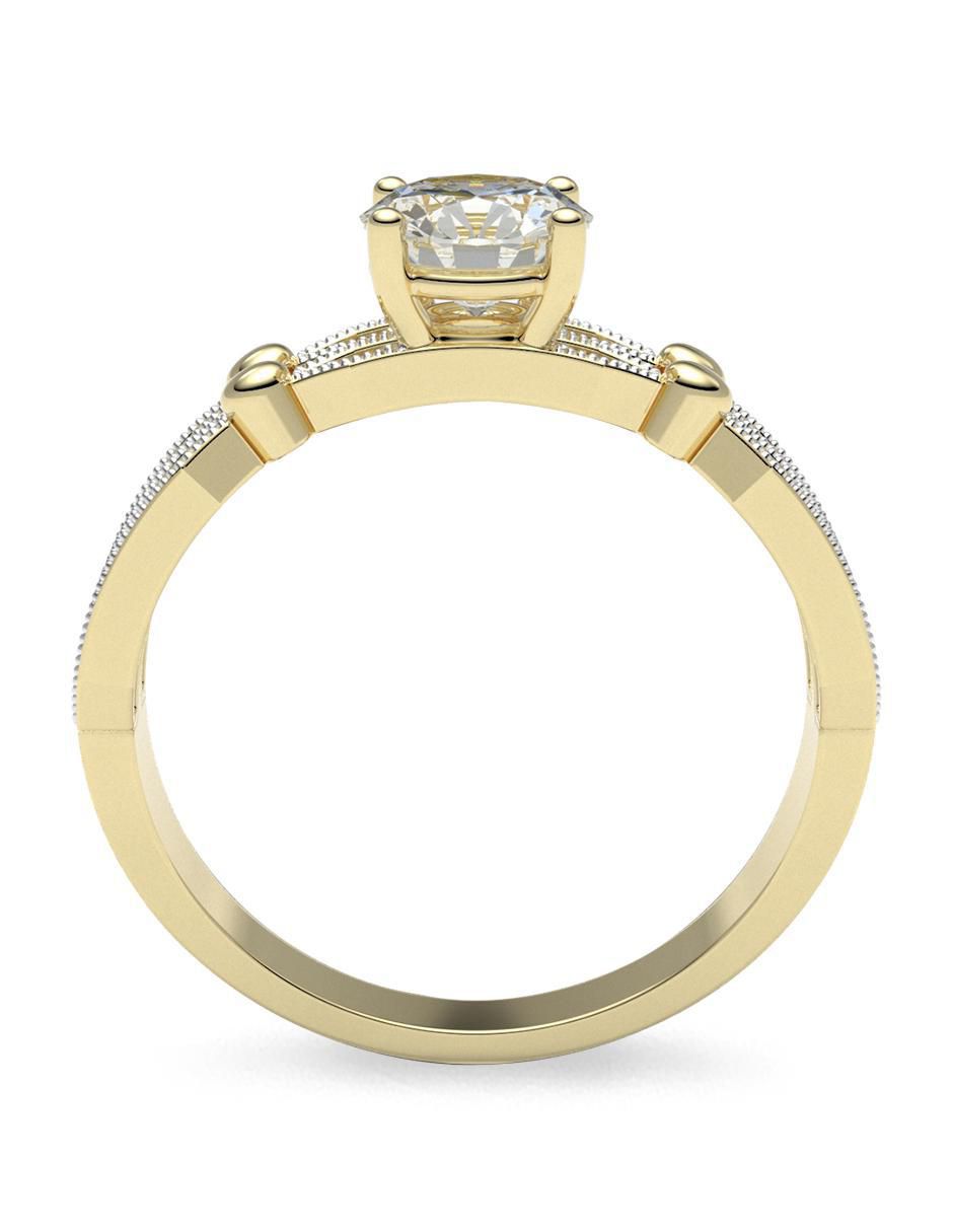 Anillo de compromiso de oro 14 k 3