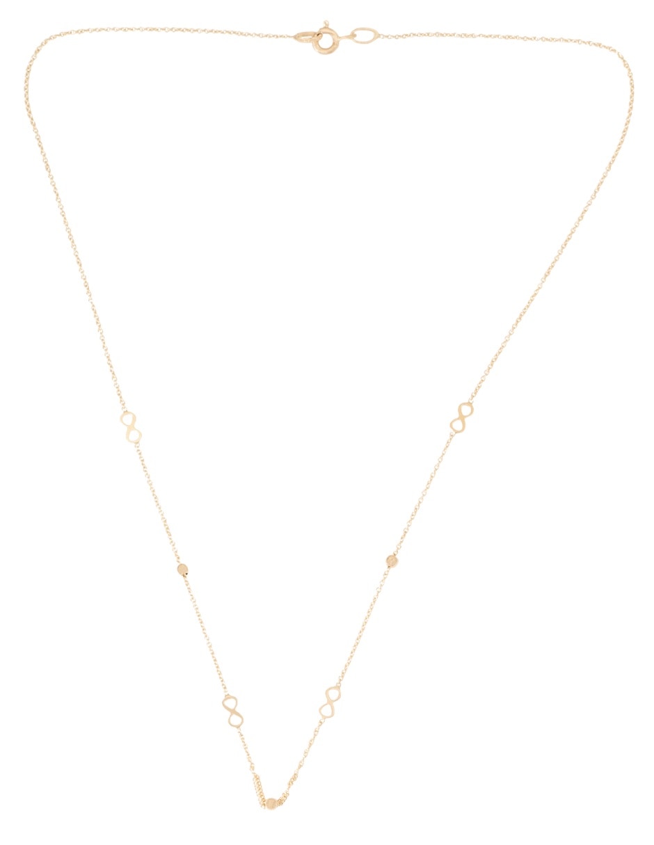 Gargantilla de infinito de oro 14 K