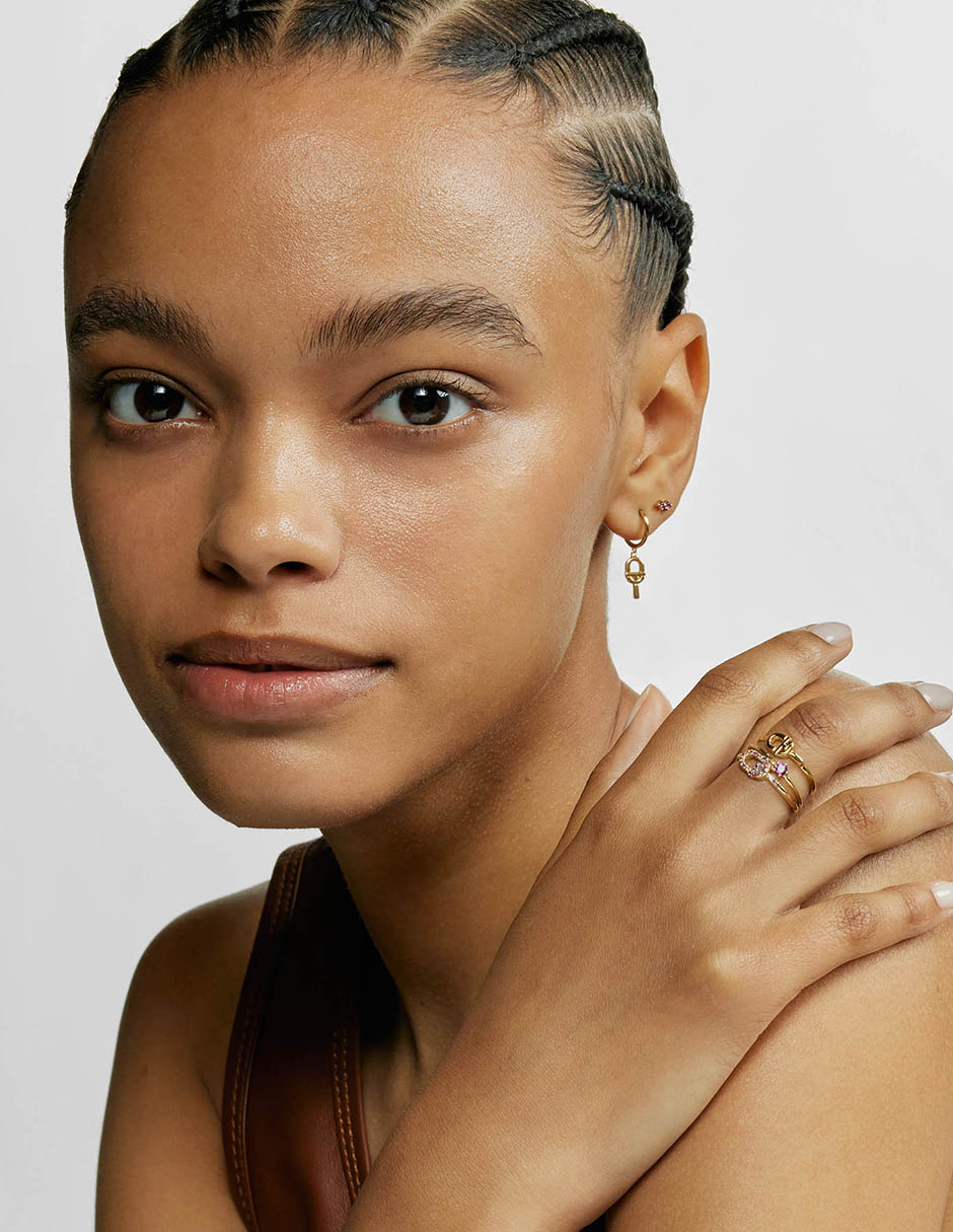 Anillo Manifesto 18 k de oro amatista brillante 5