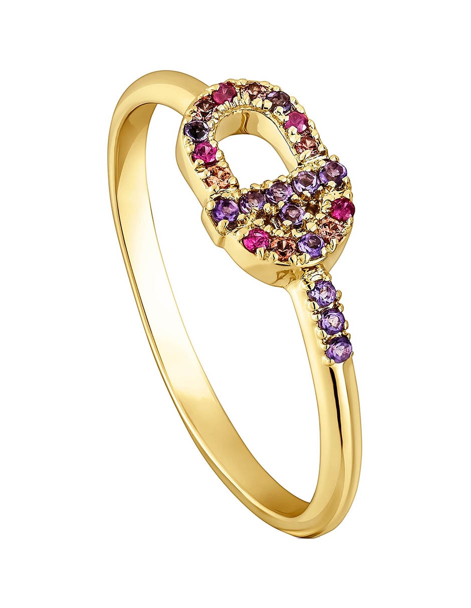 Anillo Manifesto 18 k de oro amatista brillante 6