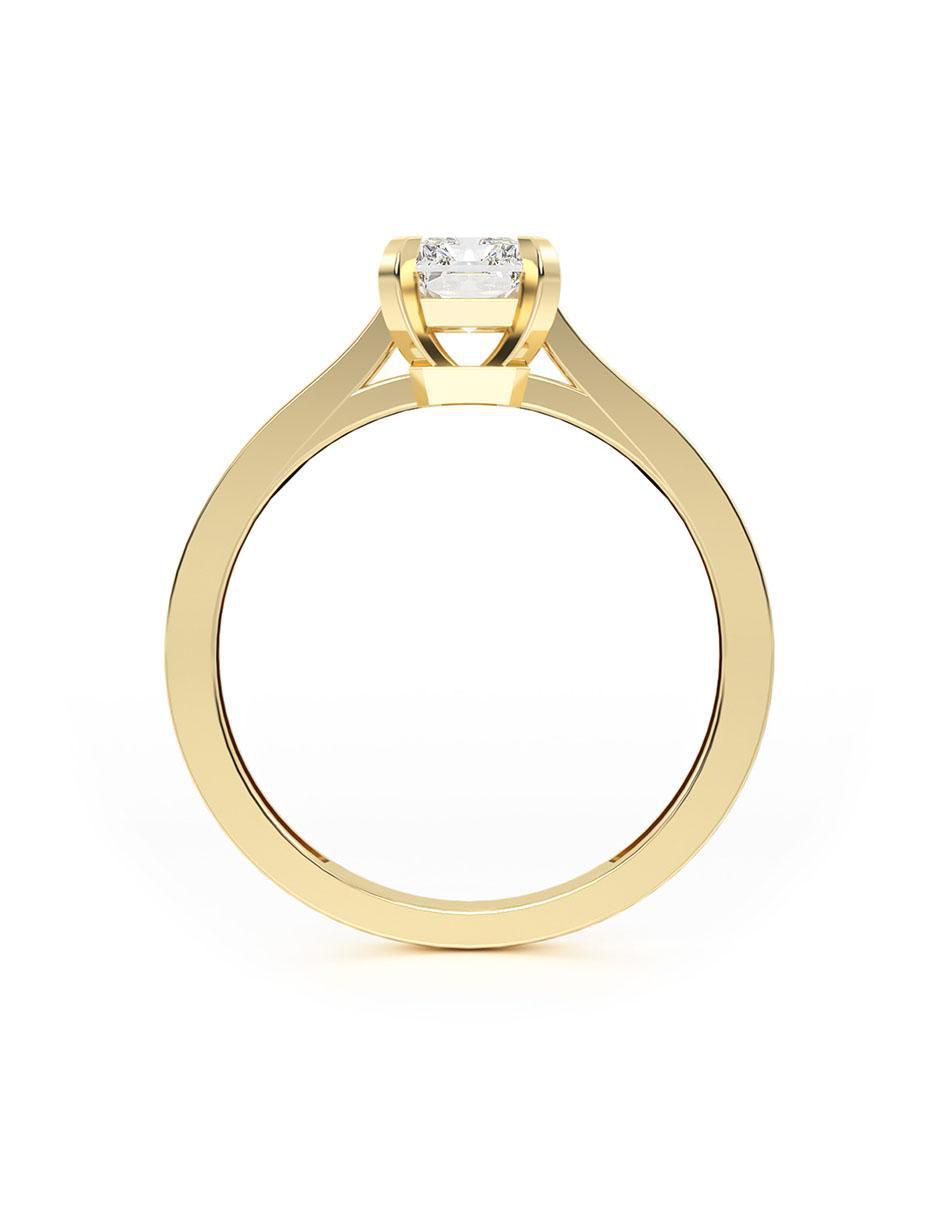 Anillo de compromiso "de" oro 10 k abba joyas no aplica zirconia