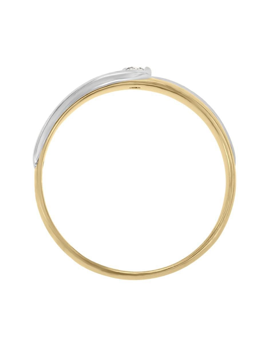 Argolla "de" oro 14 k klamore diamante