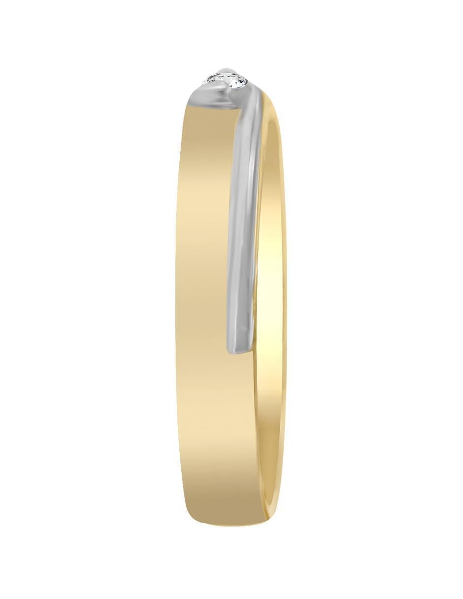 Argolla "de" oro 14 k klamore diamante