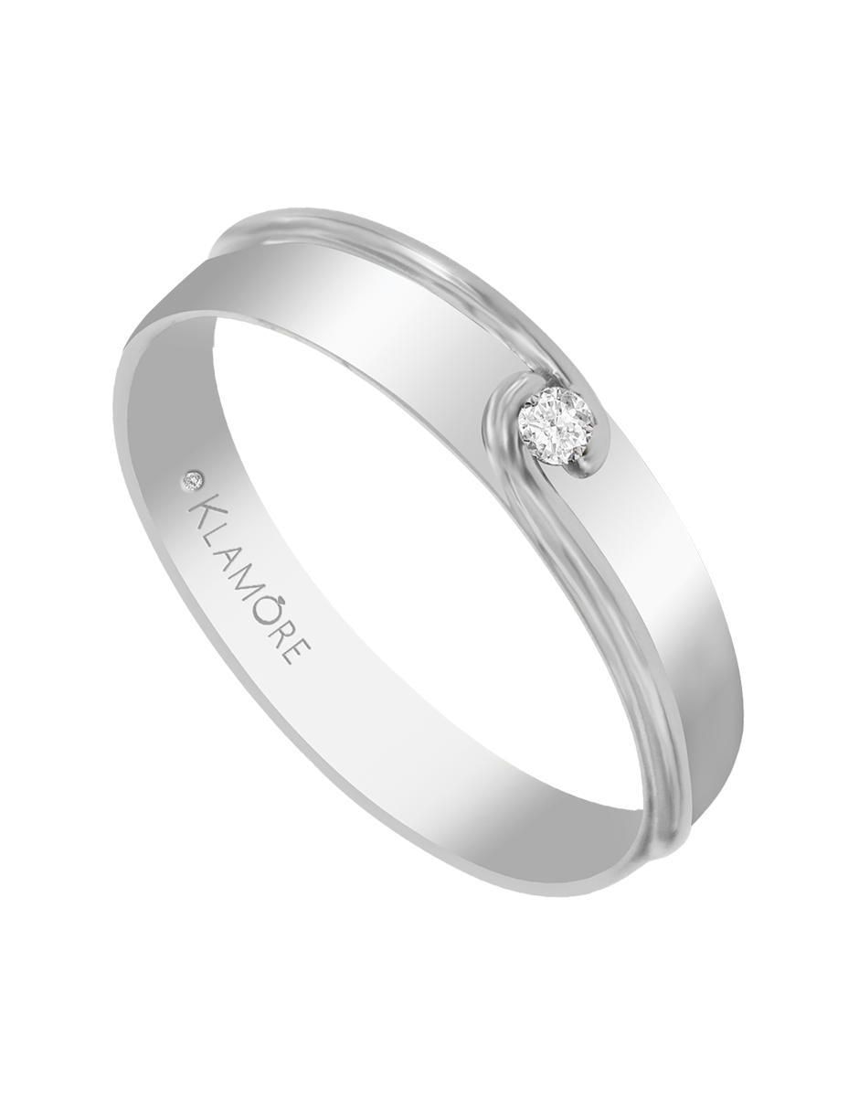 Argolla de oro 14 k Tabita diamante 3