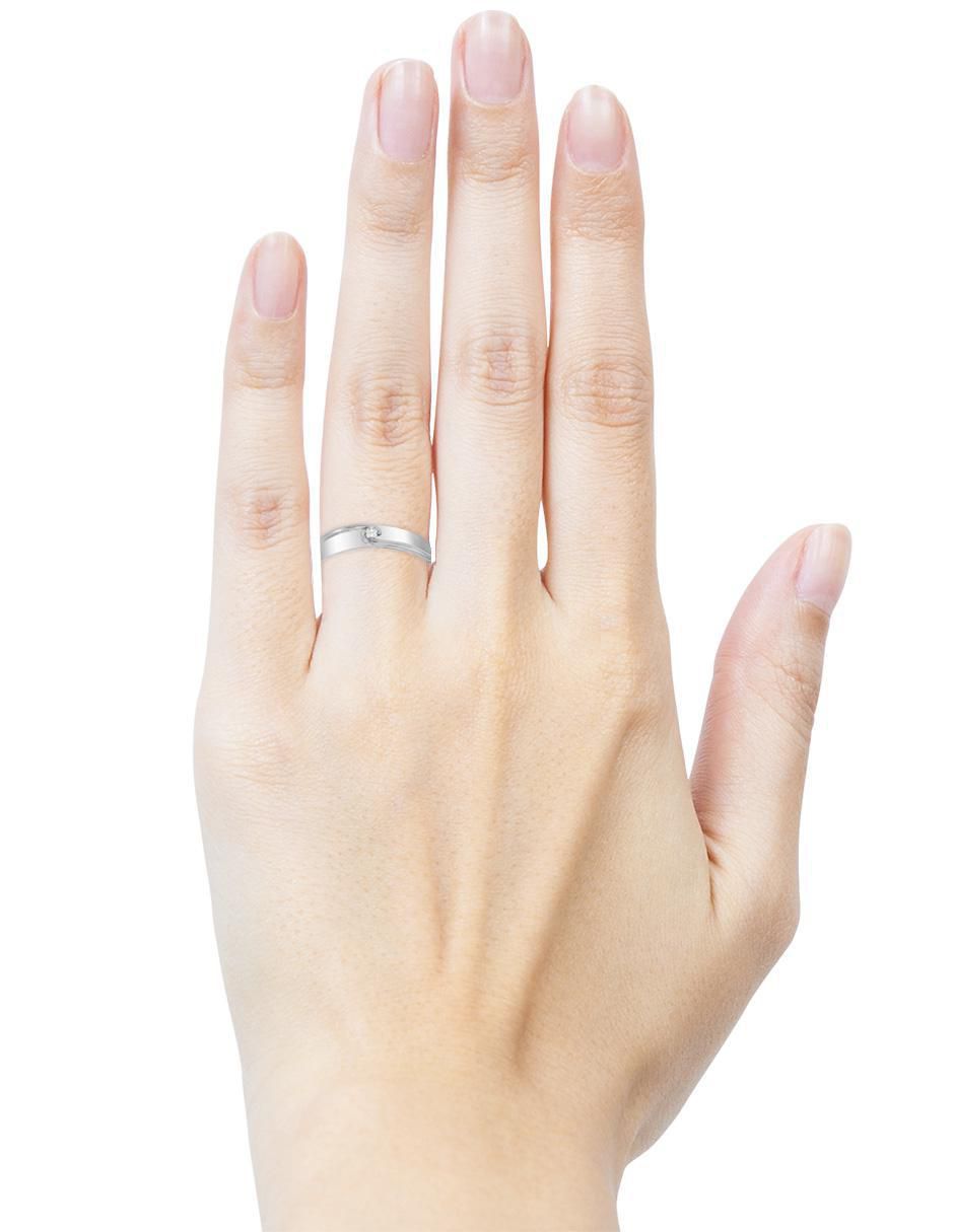 Argolla de oro 14 k Tabita diamante 4