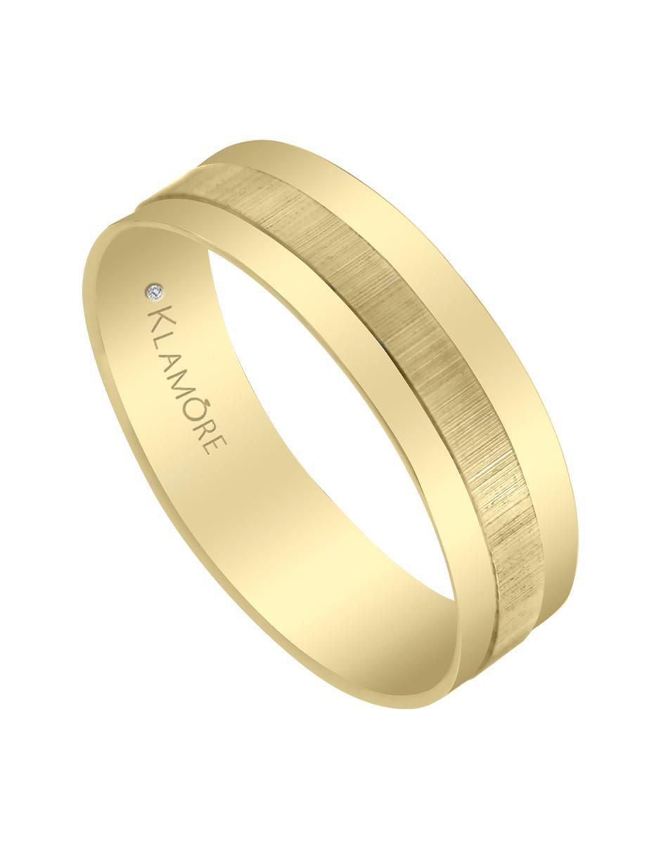 Argolla "de" oro 14 k klamore sin gema