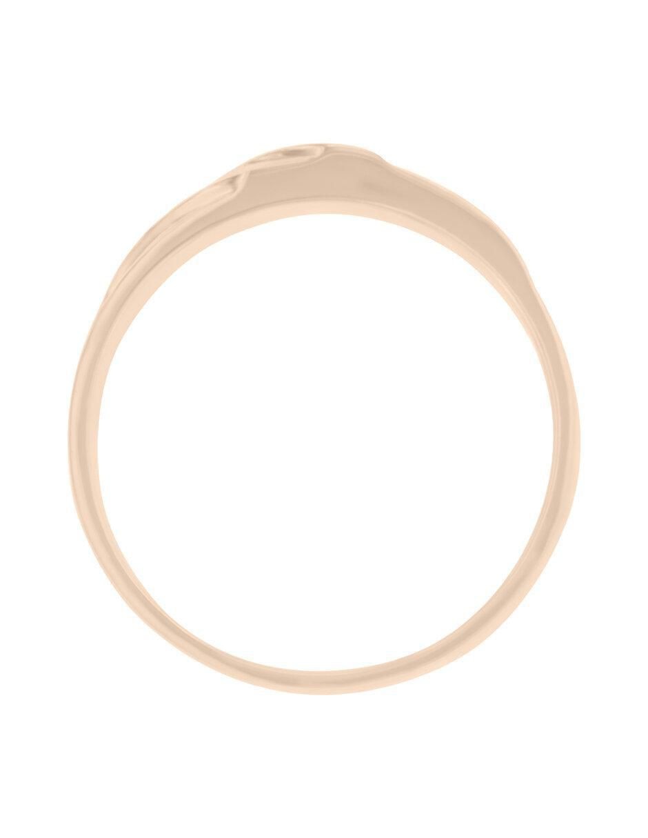 Argolla de oro 14 k Treccia diamante 2
