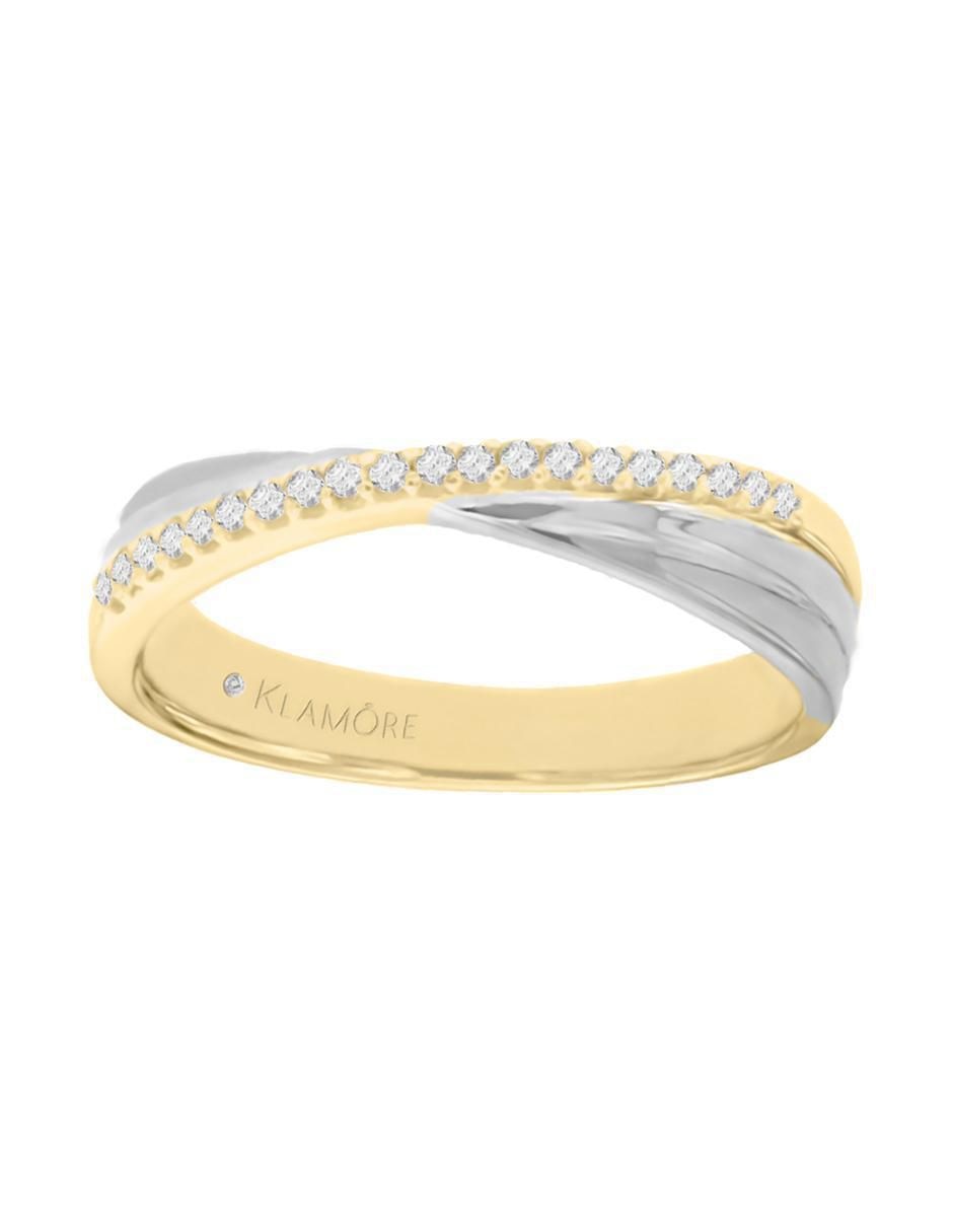 Argolla de oro 14 k Asaf diamante