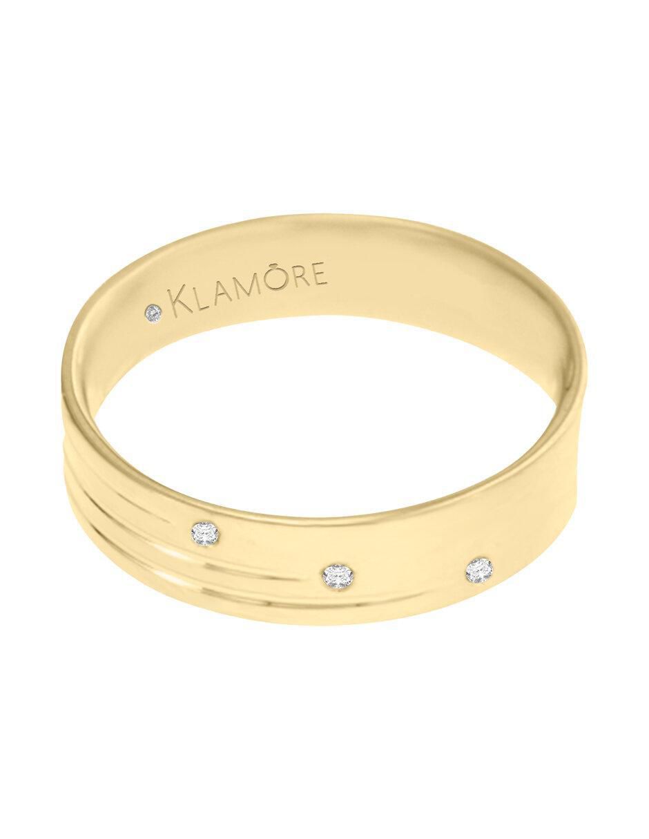 Argolla de oro 14 k Timeless diamante