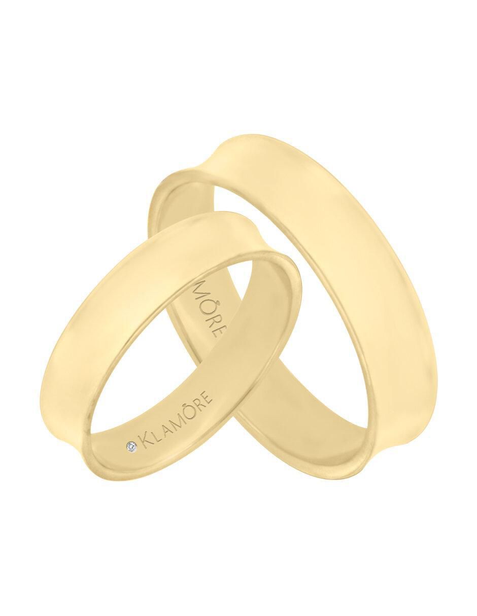Argolla "de" oro 14 k klamore sin gema