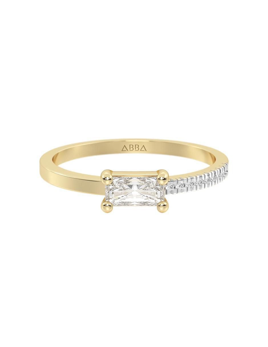 Anillo de compromiso de oro 14 k Anillo de compromiso de oro 14 k