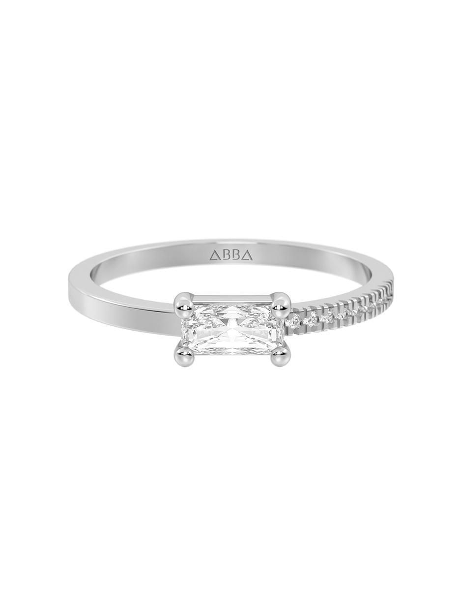 Anillo de compromiso de oro 14 k Anillo de compromiso de oro 14 k
