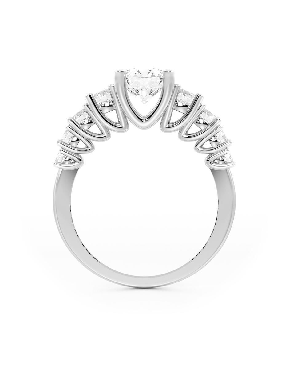 Anillo de compromiso de oro 14 k 3