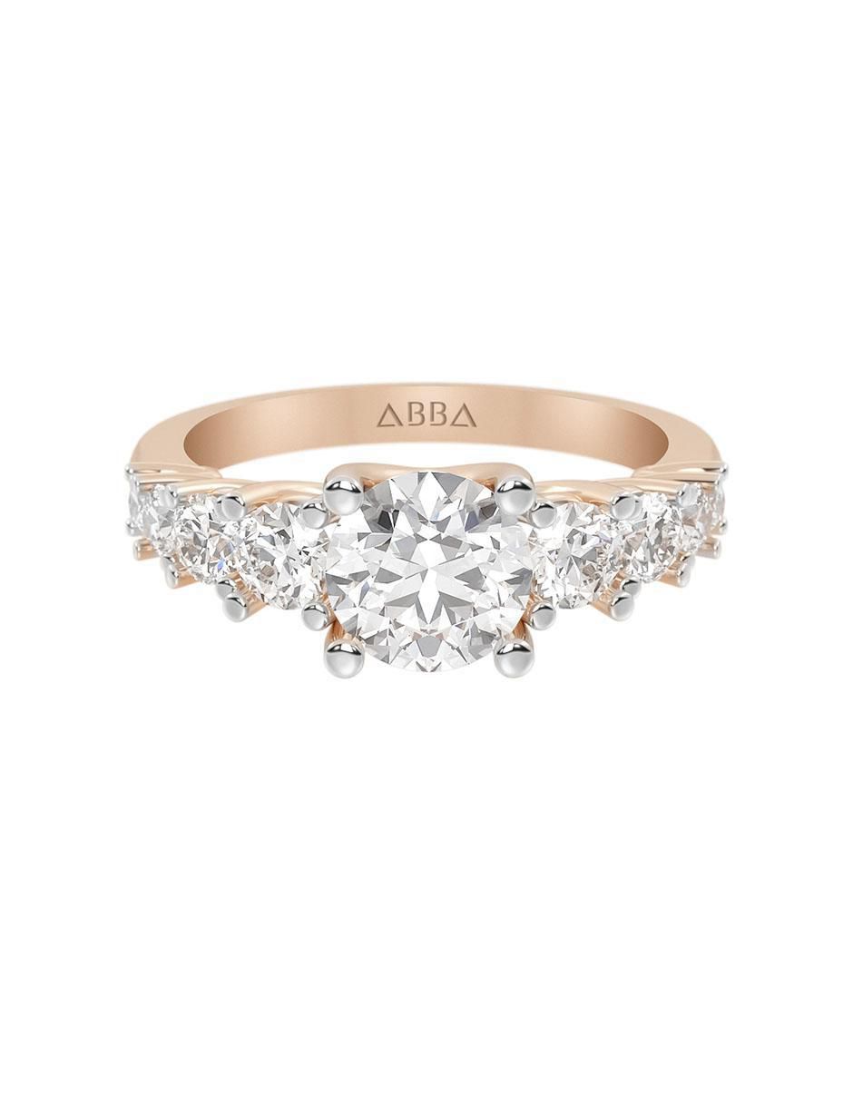 Anillo de compromiso de oro 14 k
