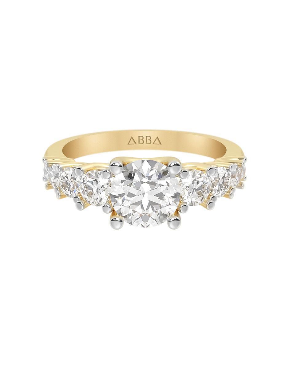 Anillo de compromiso de oro 14 k Anillo de compromiso de oro 14 k