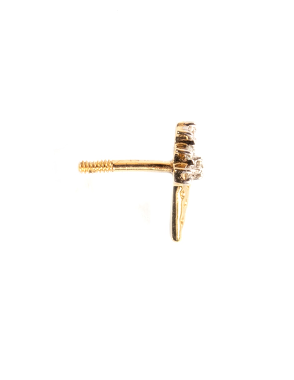 Piercing de helado Ice Cream de oro con acabado pavé diamante 3