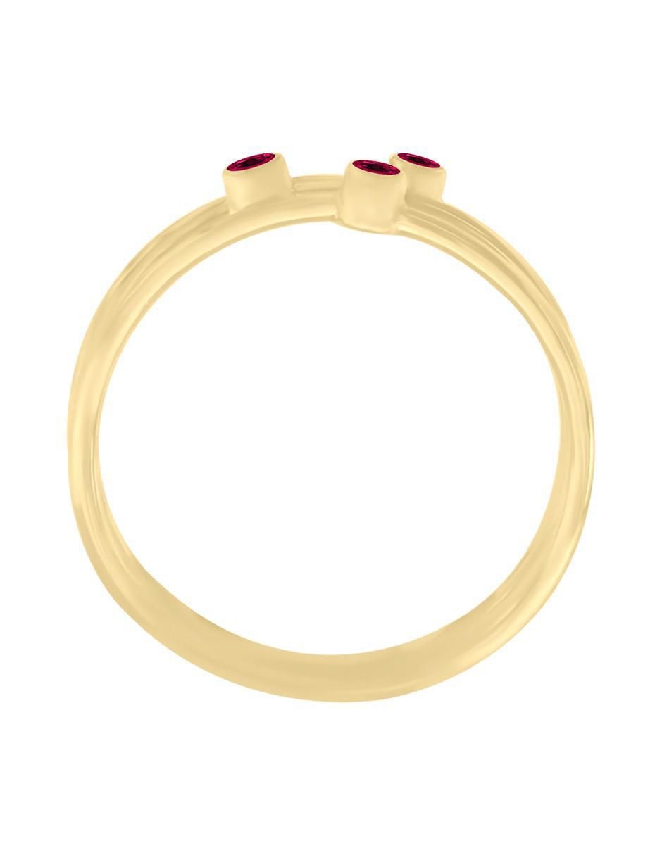 Anillo New Day 14 k de oro rubí pulido 2