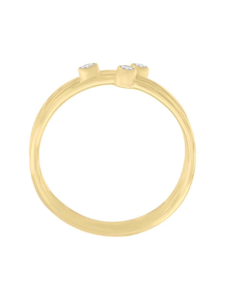 Anillo New Day 14 k de oro diamante pulido 2