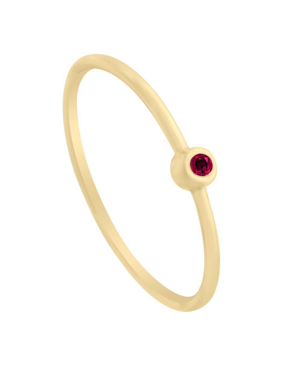 Anillo New Day 14 k de oro rubí pulido 3