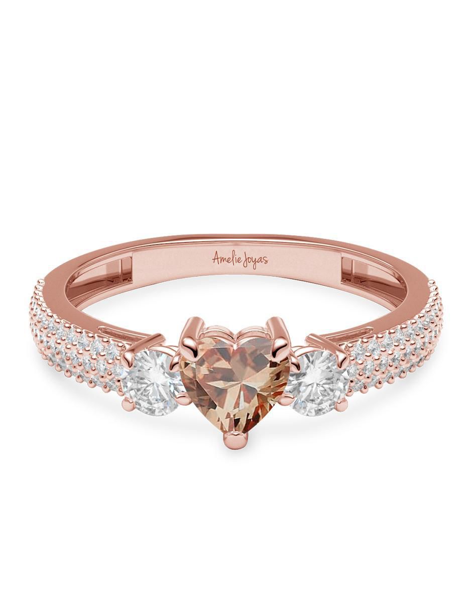 Anillo de compromiso de oro 14 k