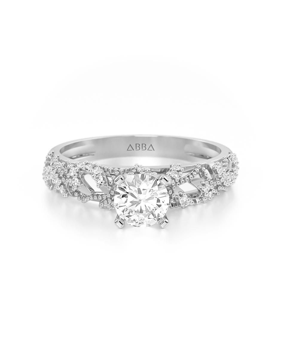 Anillo de compromiso de oro 14 k Anillo de compromiso de oro 14 k