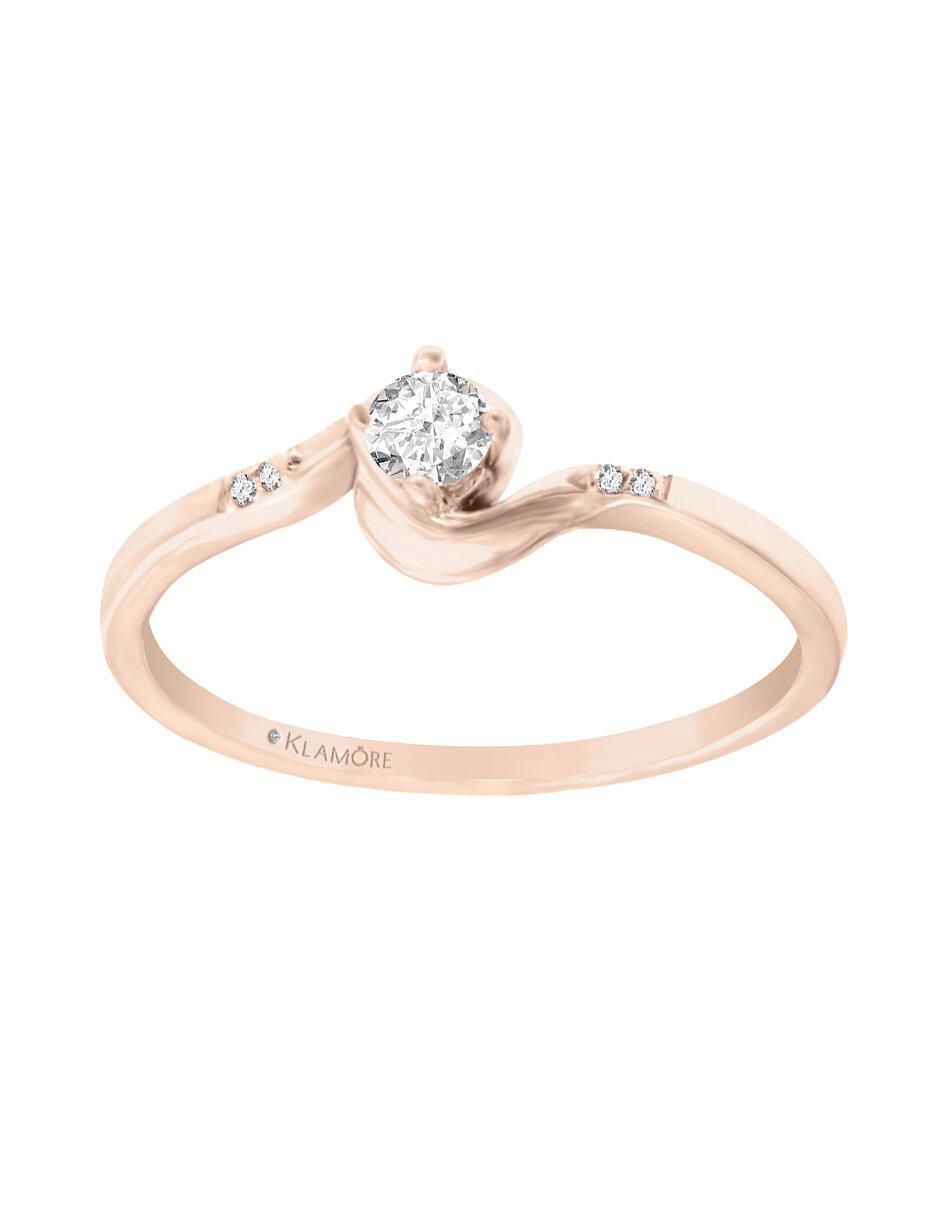 Solitario de oro 14 k Aloysa diamante Solitario de oro 14 k Aloysa diamante