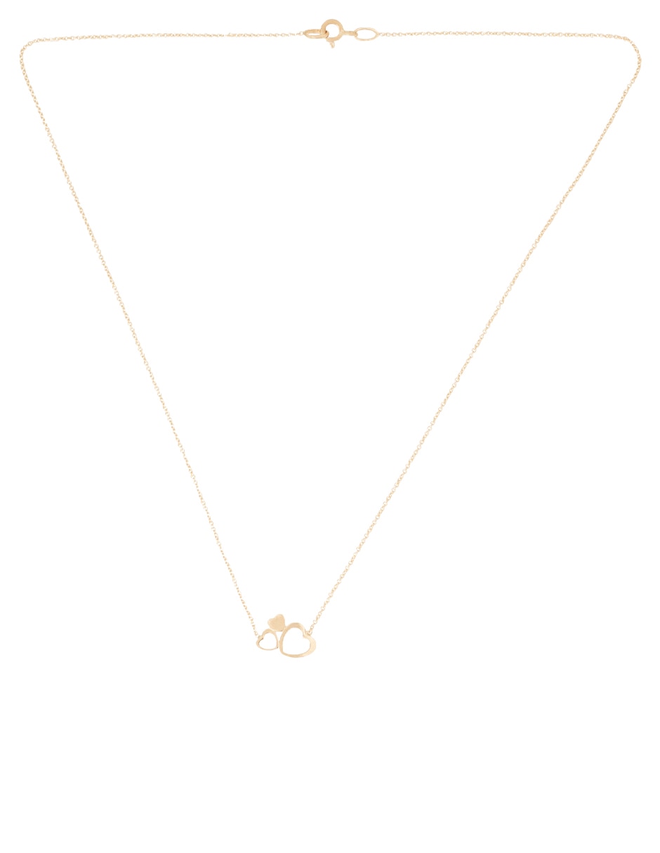 Gargantilla de corazón de oro amarillo 14 K