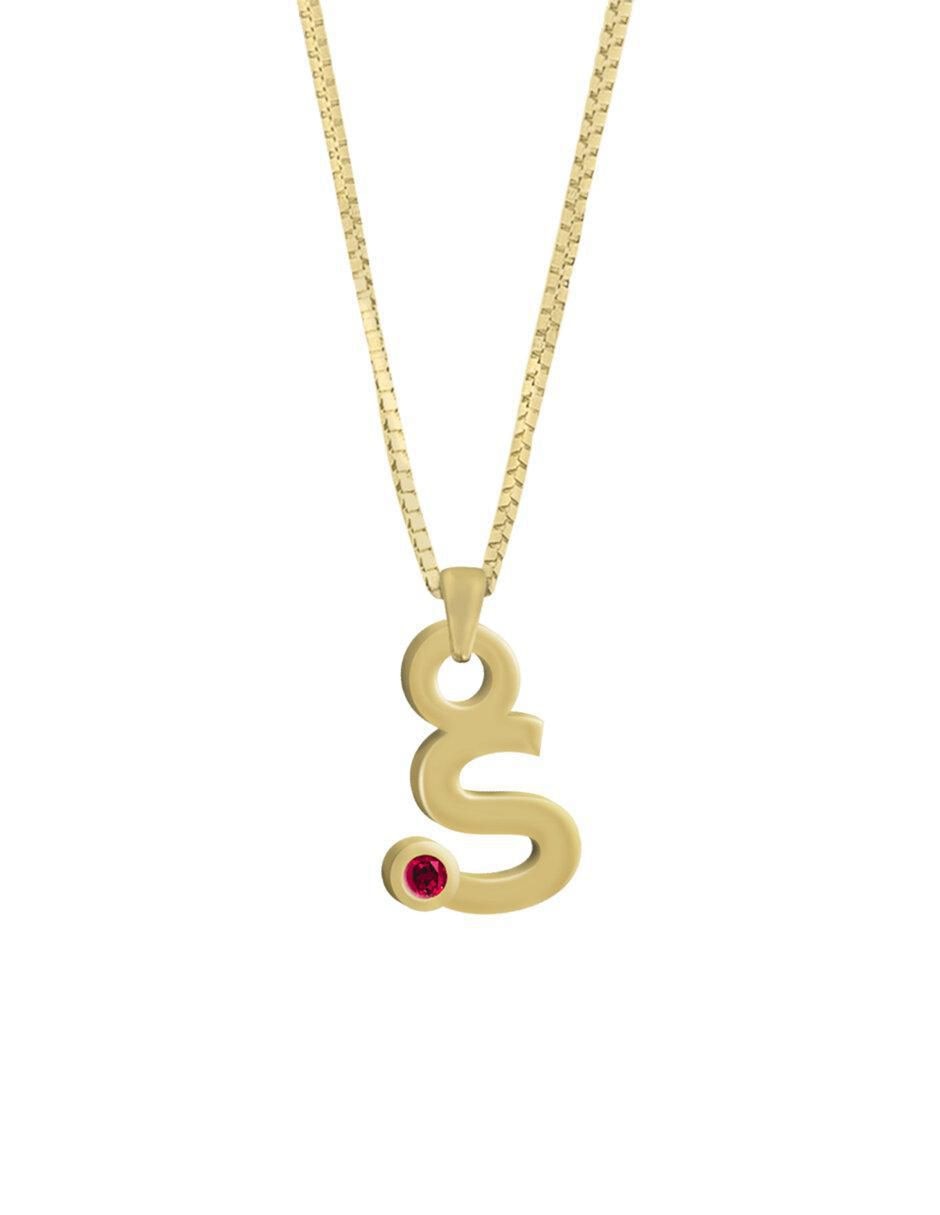 Collar de letras Gardenia de oro 14 K Collar de letras Gardenia de oro 14 K