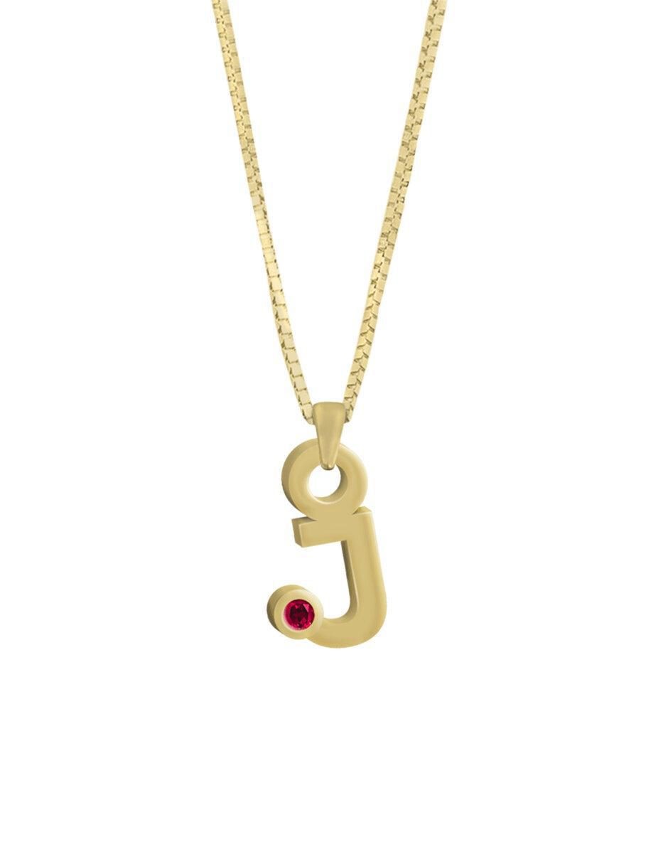 Collar de letras Gardenia de oro 14 K Collar de letras Gardenia de oro 14 K