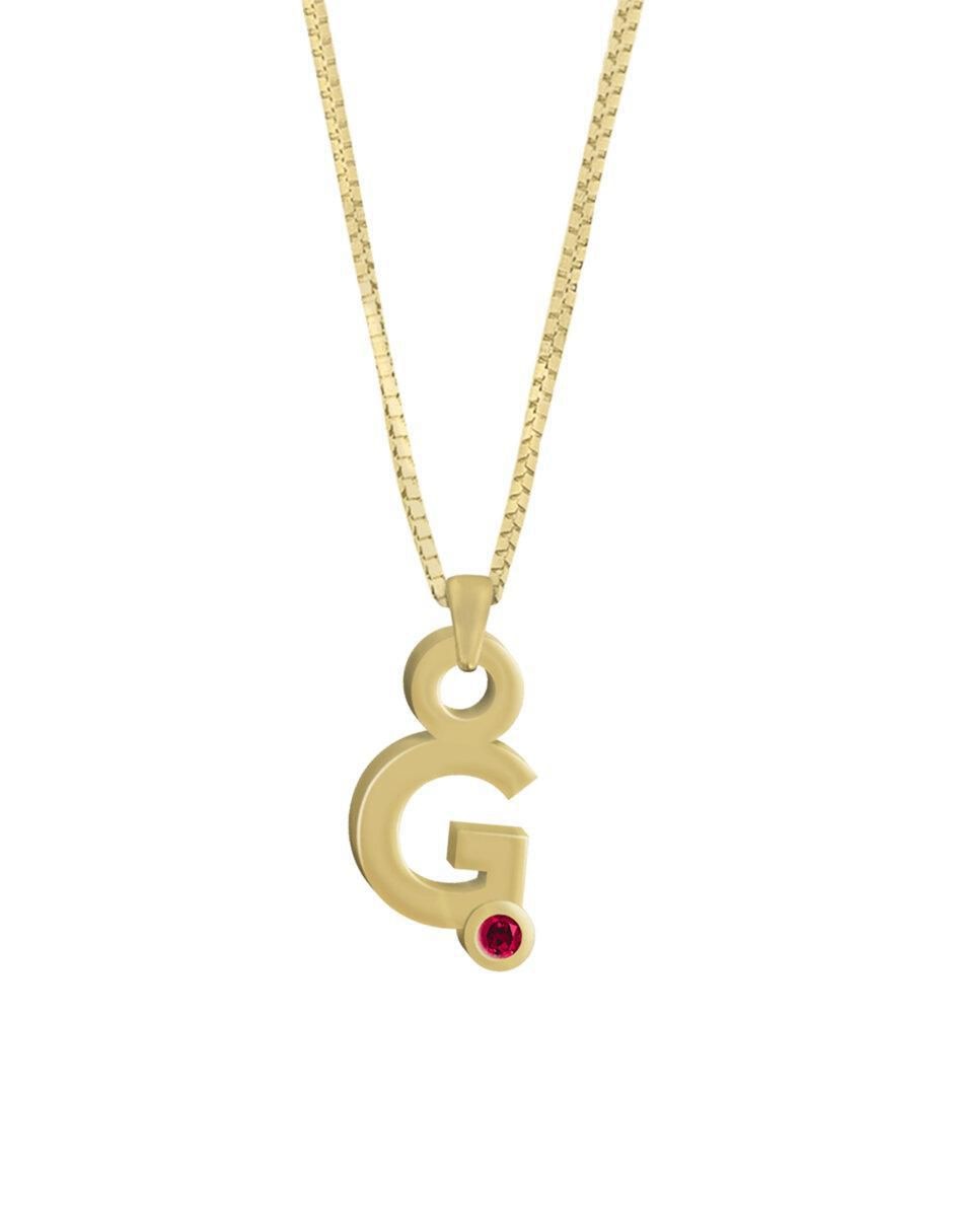 Collar de letras Gardenia de oro 14 K Collar de letras Gardenia de oro 14 K