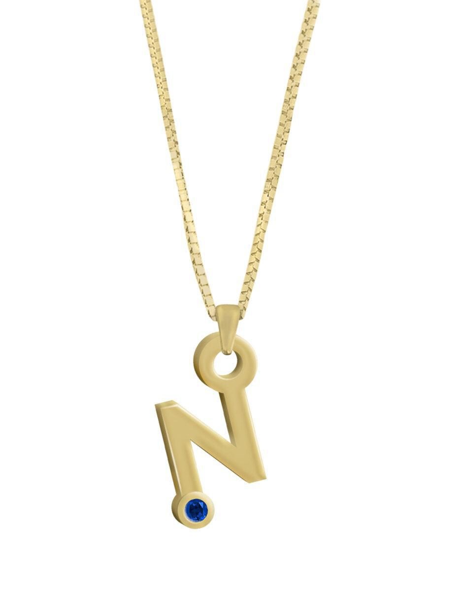Collar de letras Gardenia de oro 14 K Collar de letras Gardenia de oro 14 K