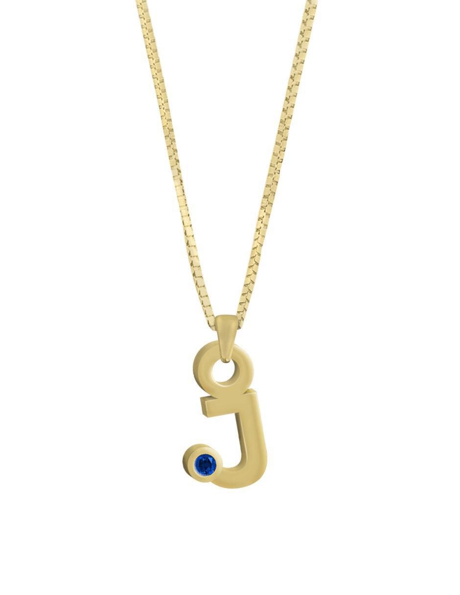 Collar de letras Gardenia de oro 14 K
