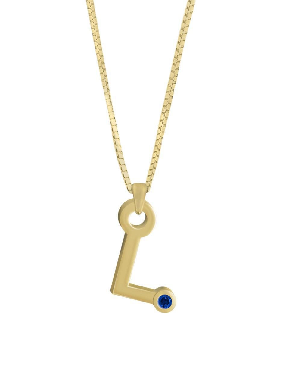 Collar de letras Gardenia de oro 14 K Collar de letras Gardenia de oro 14 K
