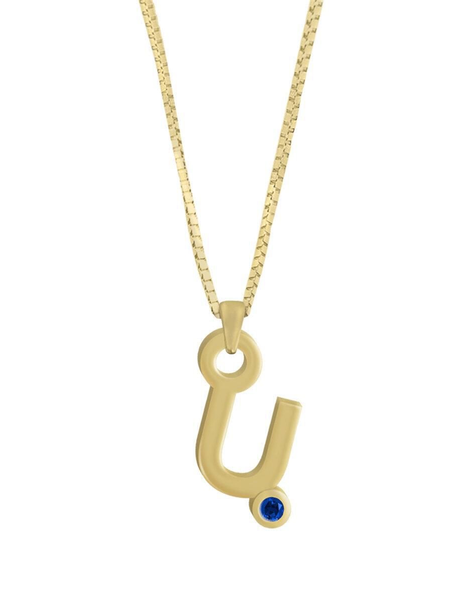 Collar de letras Gardenia de oro 14 K Collar de letras Gardenia de oro 14 K